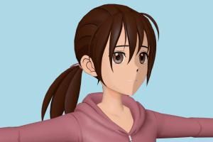 Little Girl OPMW, One-Punch-Man-World, toony, female, woman, people, human, xna, characters, rigged